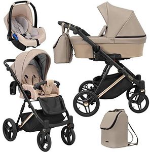 KUNERT Lazzio Premium kinderwagen, babywagen, autostoeltje, complete set kinderwagen, 3-in-1