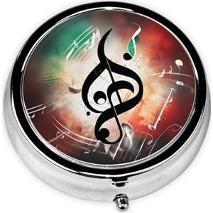 Ronde pillendoos draagbare medicijndoos voor reizen pillendoos, past zakken portefeuilles