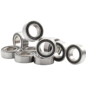 FUSHI MR74 ZZ 4 x 7 x 2,5 mm (10 stuks) MR74ZZ en MR74RS lagers voor high-speed videokaarten voor motor, (MR74rs Black Seal)