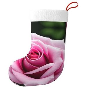 MGGAklp Roze Rose Bloesem Print Kerst Kousen Snoep Zakken Voor Familie Vakantie Party Kerstboom Decoraties