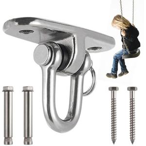 Heavy Duty schommelhangers | Hangstoel Hangstoel Hangset ophanghaken, sterke 304 RVS Swing Swivel Hanger, 360° Draaibare Swingset Hardware Haken voor , Patio, Speeltuin, Tuin