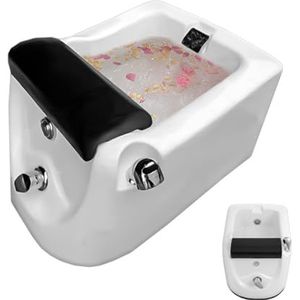 Verwarmd voetenbad met bubbelstraalmassage, professioneel pedicurebad met LED-indicator en draagbaar ontwerp, diepe ontspanningsvoetbad voor persoonlijke verzorging en stressverlichting Elegant