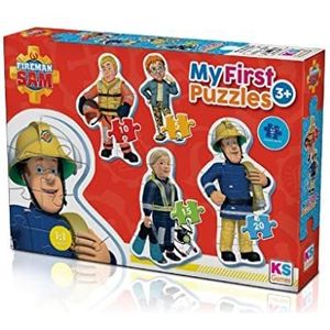 KS Baby Puzzel Brandweerman Sam Mijn Eerste Puzzel 4 in 1 Niet ingelijst