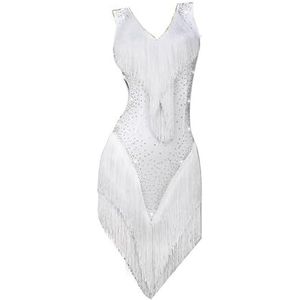 Jurken voor Latijns Amerikaanse danswedstrijden voor dames Cha Cha Optreden Kostuums Balroom Danskleding met gelaagde kwastjes Tango Salsa Danskleding Rok voor Rumba,C,L