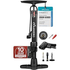 Dresco Mini Pomp Met Manometer - Fietspomp Met Bevestigingsbeugel