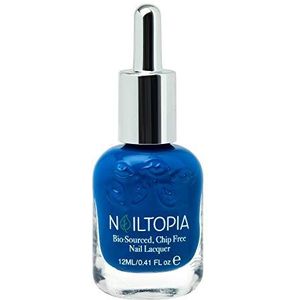 Nailtopia - Plant-gebaseerde chip Free Nail Lacquer - niet giftig, biologisch gesourced, langhoudend, strengthening polish - Slay All Day (Royal Blue) - 100 ml