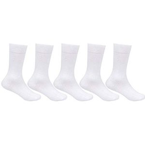 Bonjour Jongenssokken van katoen (5 stuks) (BRO7001_wit_16-Above Yrs)