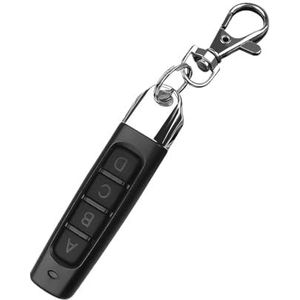 Garagedeur afstandsbediening, 433MHz Auto Copy Afstandsbediening 4 Kanaals Code Garagepoortdeuropener Controller Duplicator Klonen Autosleutel,voor elektrische poortdeur garagedeur(Red-Black)