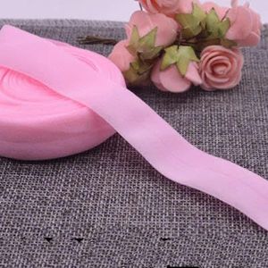 20mm platte zachte elastische band voor ondergoed broek beha rubber kleding decoratieve verstelbare tailleband naaien DIY accessoires 1-10y-roze-10yards