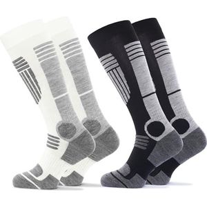 Occulto - Maria - Skisokken - Blauw-Oranje - Pak van 2