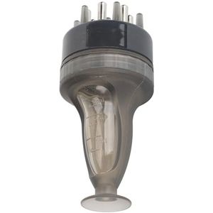 Hoofdhuidapplicatorkam, transparante balwortelkamapplicator, lekvrij voor haarverzorging (transparant zwart)