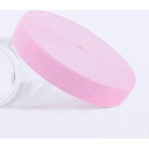 40 meter 20/25 mm elasticiteit elastische band voor ondergoed broek beha rubber kleding verstelbare zachte tailleband naaien accessoires-roze-25mm 40meter