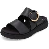 Remonte - Slippers - Zwart - Zomerschoen met Klittenbandsluiting