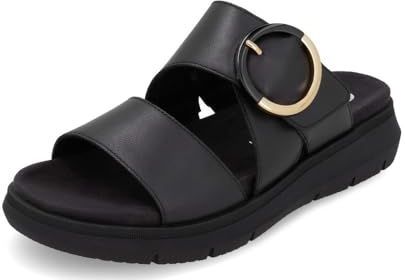 Remonte - Slippers - Zwart - Zomerschoen met Klittenbandsluiting