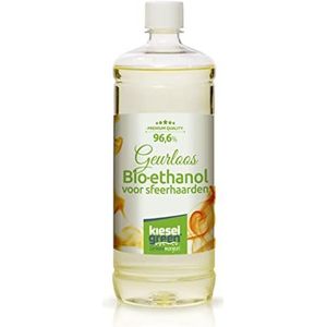 KieselGreen Bio-Ethanol 1 Liter met Parfum voor Ethanol Haard, vele Soorten - Bio-Ethanol als Kamerparfum in vele Geuren - Parfum voor Bio-Ethanol Haard binnen of Bio-Ethanol Tafelvuur (n)