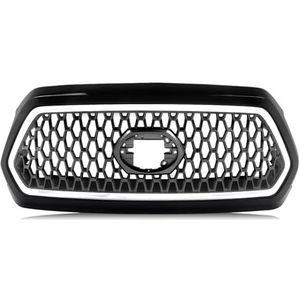 Voor Toyota Voor Tacoma Voor TRD 2016-2023 Zwarte Mesh Racing Grills Autostyling Voorste Bovenste Bumper Grille Montage Racing Grille