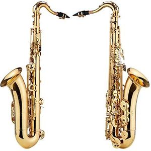 BB Tenor Saxofoon SAX Messing Body Gold Woodwind Instrument Met Carrosser Handschoenen Reinigingsdoek Borstel Sax Halsbandjes