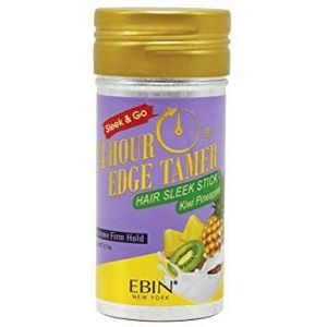 EBIN NEW YORK 24-uurs Edge Tamer haar slanke stick, extreme stevige grip, 2.75 gram, Kiwi ananas - Slank & Go, geen schilfering en witte residuen