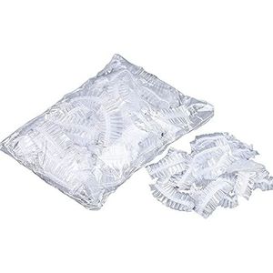 ANCLLO 100 Stks Clear Oorbeschermers Waterdichte Oor Covers voor Haarverf Douche Baden