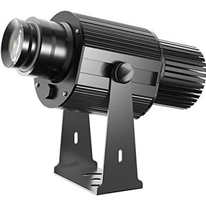 Afstandsbediening LED Gobo-projector Roterend beeld Reclamelogo Licht inclusief gratis aangepaste glazen gobo, zwart buiten IP67 waterdicht (35W)