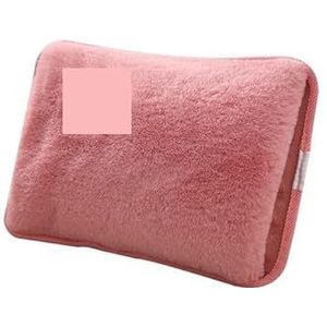 DieffematicRSD Warmwaterkruik Handwarmer Heat Pack Oplaadbare Elektrische Warmwaterzak Veiligheid Konijnenbont Herbruikbare Warmwaterkruik Handwarmer (Color : Pink)