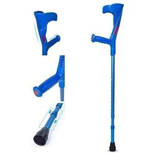 krukken voor volwassenen, Lichtgewicht kruk met handgreep en manchet - 14 in hoogte verstelbare stops - for standaard en grote volwassenen Lichtgewicht kruk met arm