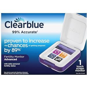 Clearblue - Vruchtbaarheidsmonitor Geavanceerd - Test voor Ovulatie en Zwangerschap - Touchscreen-monitor