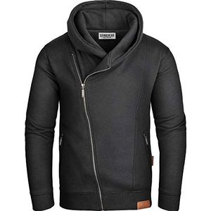 Grin&Bear Hoodie heren sweatshirt pullover GEC016, zwart, M