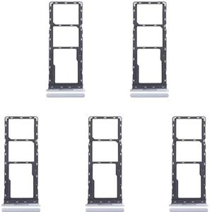 ZZjingli for Infinix Smart 8 HD 5 stuks SIM-kaartlade + SIM-kaartlade + Micro SD-kaartlade (zilver) (zwart)(Silver)