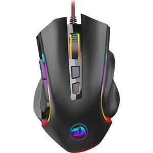 Redragon M602 NEMEANLION 3000 DPI USB Gaming Mouse voor PC, 7 knoppen, 7 kleuren LED achtergrondverlichting