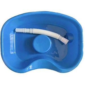 Neksteun in bed shampoo wastafel salon haar wasbak blauw 75 cm slang
