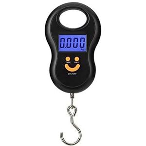 Precisie Elektronische Digitale Weegschaal 50Kg/10g Kraanweegschaal LCD Digitale Weegschaal Backlight Vissen Gewicht Zakweegschaal Bagage Weegschaal
