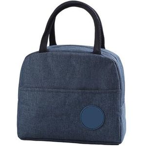 MZSKLW Lunchtas multifunctionele koeltas met grote capaciteit, waterdichte Oxford draagbare rits thermische lunchtassen voor dames lunchbox picknick voedselzak stijlvolle lunchtas (kleur: S blauw)