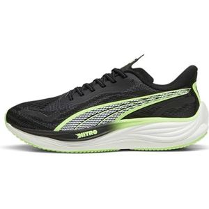 Puma Velocity Nitro 3 377748 Hardloopschoenen voor heren, Puma Zwart/Fiji Appel (14), 25.0 cm