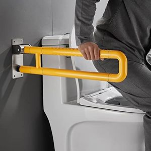 Badkamer Grab Bar Toilet Grab Bar, Antislip Opvouwbare Veiligheid Armsteun, Badkamer Ondersteuning Rail voor Ouderen en Gehandicapten Gebruikers, Leuning (75cm)