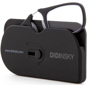 DIDINSKY Leesbril voor dames en heren transparant. Compacte lichte randloze brillen. Brilmontuur voor dames en heren irormphible. Leeshulp retro. 10 kleuren - MOMA, grafiet bio, 3