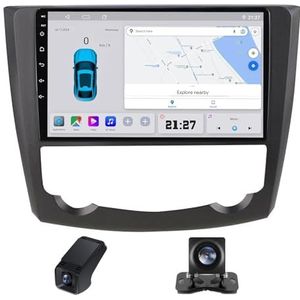 Android 14 2 Din Autoradio geldt voor Renault Kadjar 2015-2017 Ingebouwd CarPlay/Android auto/GPS-navigatie/Bluetooth 9 Duim Touch screen/Stuurbediening achteruitrijcamera(X1)