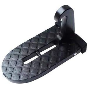 Auto U-vormig haakpedaal Universele Opvouwbare Auto-imperiaal Stap Autodeur Stap Klinkhaak Extra Voetpedaal Aluminiumlegering(Black 1)