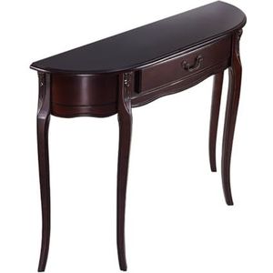 Entreetafel, Halve cirkelvormige, leunende halkast - aan de muur gemonteerde ruimtebesparende bijzettafel for hal- en scheidingswanddecoratie Consoletafel(90cm)