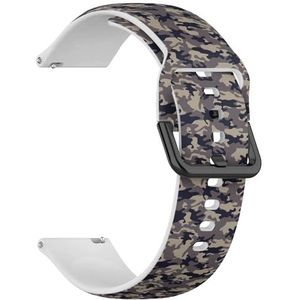 Compatibel met Garmin Forerunner 965, Forerunner 955/955 Solar, Forerunner 945/945 LTE (Camouflage Military) 22 mm zachte siliconen sportband armband armband, Siliconen, Geen edelsteen