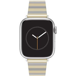 ANNE KLEIN Roestvrij stalen modieuze band voor Apple Watch, veilig verstelbaar, Apple Watch reservebandje, past op de meeste polsen, Twee Toon, 38/40/41mm, WK/1033GPTT38