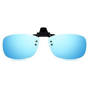 Read Optics Clip-on-zonnebril met eenvoudige bevestiging, gepolariseerde uv-bescherming, opklapbaar, randloos, licht