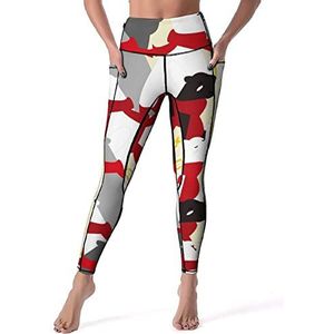 Merry Christmas wilde teddybeer dames yogabroek hoge taille legging buikcontrole workout running leggings 2XL