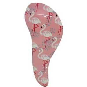 Cala Nieuwe haarborstel zonder knopen flamingo roze