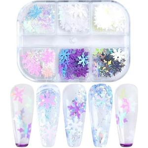 6/12 Grids/Set Onregelmatige Nagels Abalone Schelp Slice Natuurlijke Mica Steen Fragment Polish DIY Manicure Paillette Decoraties-1909-27