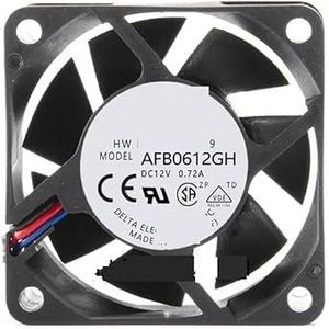 Voor Afb0612GH 6025 DC12V 0,72a 6cm 60 * 60 * 25mm 4-draads PWM temperatuurgeregelde superluchtvolumeventilator(3-wire B2 plug)