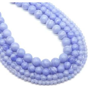 Natuursteen Regenboogfluoriet Kralen Losse Spacer Kralen voor Sieraden Maken DIY Handgemaakte Armbanden Kettingen Oorstekers -Paarse Agaat-6mm (59 tot 61 stuks)