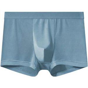 Gyios Mens Boxers 3-pack Men’s Ice Silk Seamless Boxer Shorts – Breathable Skin-friendly Loose Fit Underwear For Daily Comfort-blue-l