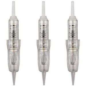 20 stuks Wegwerp Transparante Spiraal Permanent Make-up Dermograaf Naalden voor Microblading (1P-0.18mm)