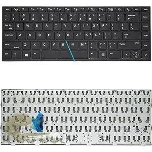 Laptoptoetsenbord voor HP voor EliteBook 745 G5 840 G6 846 L14378-001 L11307-001(US Black No Backlit)